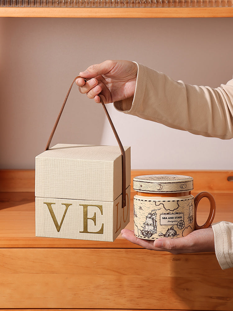 Vintage ceramic couple mugs