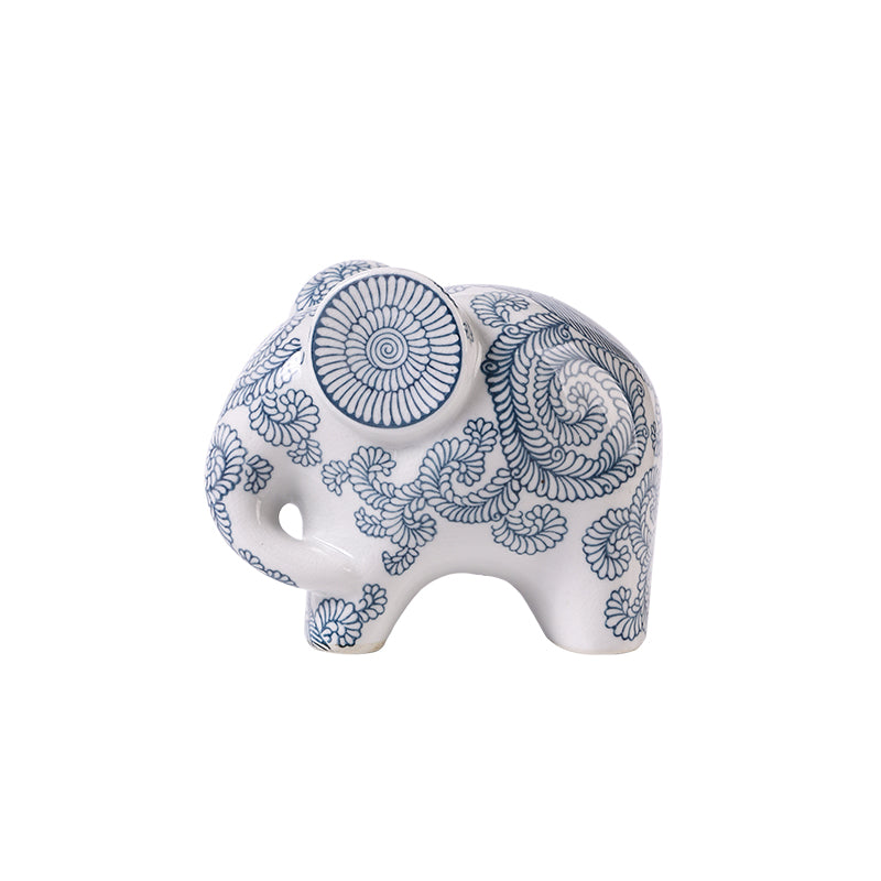 Blue and White porcelain Elephant