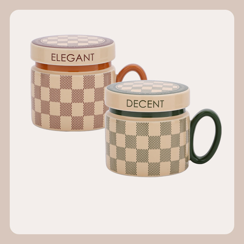 Vintage ceramic couple mugs